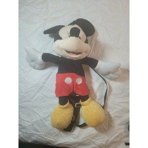 Mickey Mouse Plush Backpack~18 inches~Small Pocket~2 Straps~Mickey Mouse...